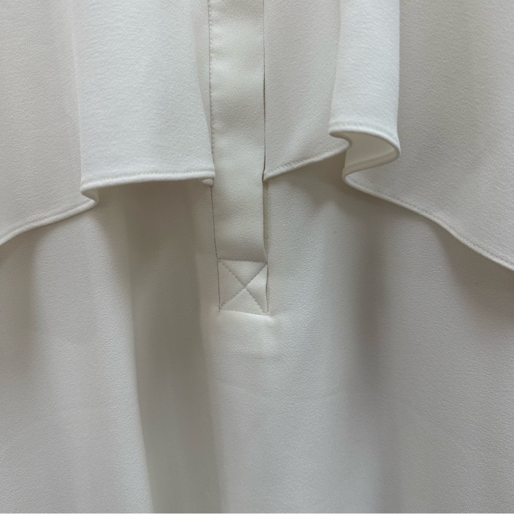 VIVIAN CHAN X REVOLVE The Dara Dress White Mini Dress with Deep V-Neck & Pockets - Picture 6 of 9